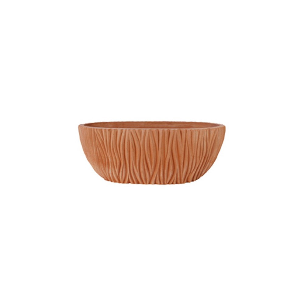 Worked Terracotta Oval